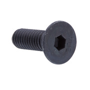 PRIME-LINE Socket Cap Screw Flat Head Allen Drive 5/16in-18 X 1in Black Ox Coat Steel 25PK 9174189